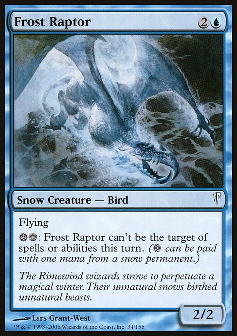Frost Raptor, Coldsnap #34, Magic: The Gathering card