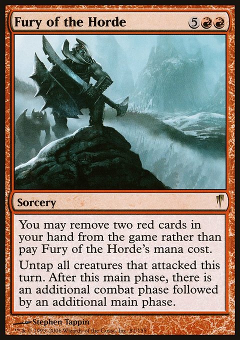 Fury of the Horde, Coldsnap #81, Magic: The Gathering card
