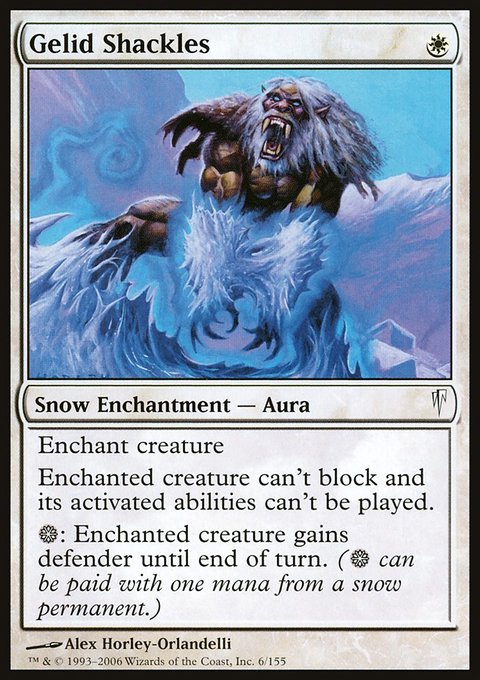Gelid Shackles, Coldsnap #6, Magic: The Gathering card