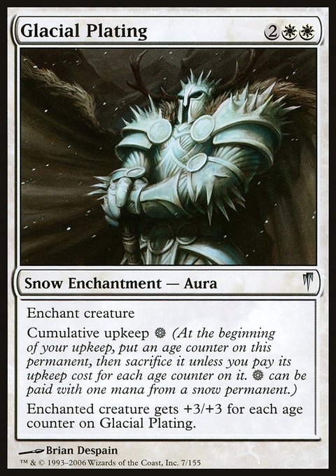 Glacial Plating, Coldsnap #7, Magic: The Gathering card