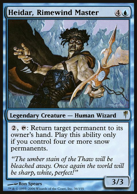 Heidar, Rimewind Master, Coldsnap #36, Magic: The Gathering card