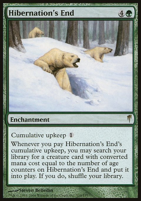 Hibernation's End, Coldsnap #110, Magic: The Gathering card