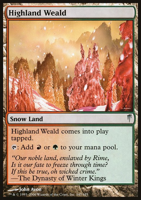 Highland Weald, Coldsnap #147, Magic: The Gathering card