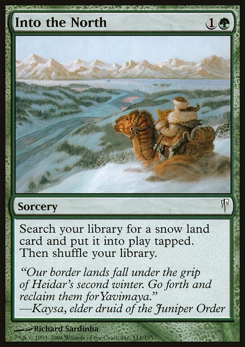 Into the North, Coldsnap #111, Magic: The Gathering card