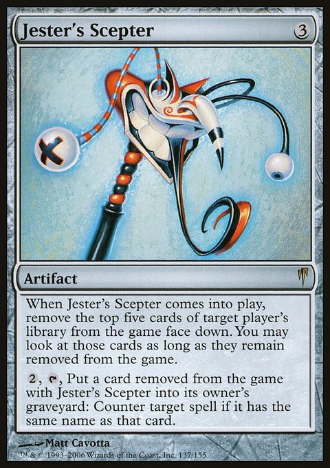 Jester's Scepter, Coldsnap #137, Magic: The Gathering card