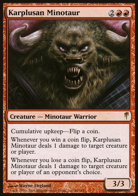 Karplusan Minotaur, Coldsnap #86, Magic: The Gathering card