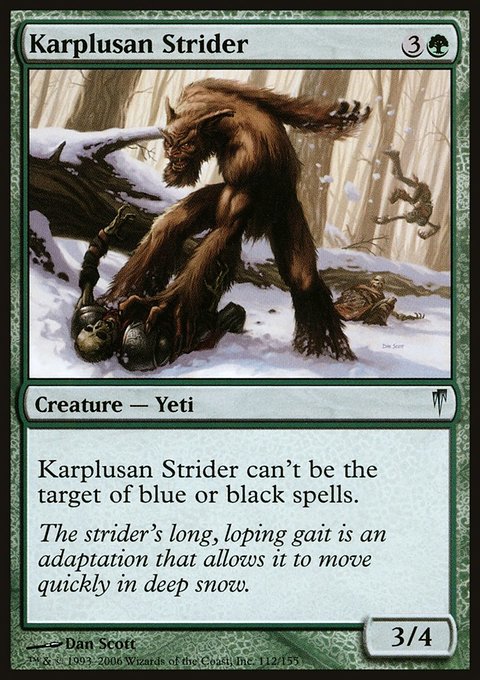 Karplusan Strider, Coldsnap #112, Magic: The Gathering card