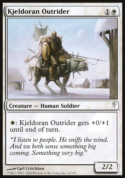 Kjeldoran Outrider, Coldsnap #12, Magic: The Gathering card