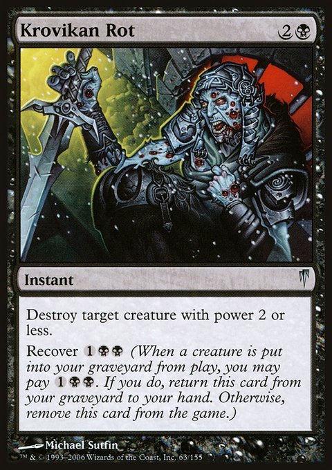 Krovikan Rot, Coldsnap #63, Magic: The Gathering card