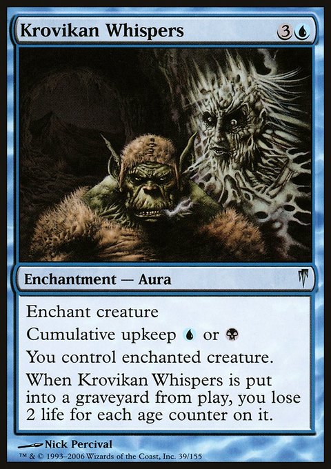 Krovikan Whispers, Coldsnap #39, Magic: The Gathering card