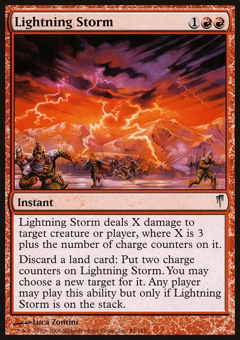 Lightning Storm, Coldsnap #89, Magic: The Gathering card