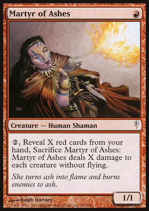 Martyr of Ashes, Coldsnap #92, Magic: The Gathering card