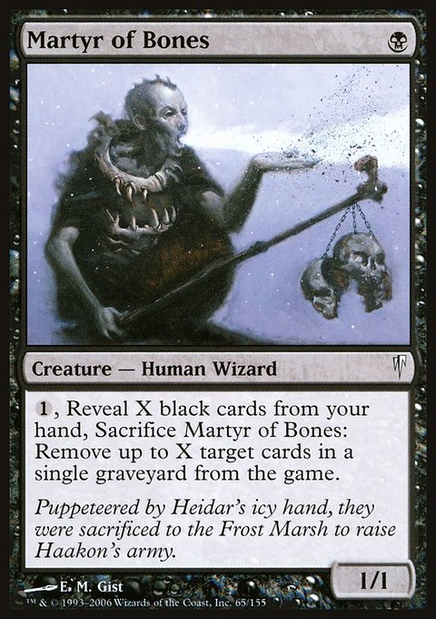 Martyr of Bones, Coldsnap #65, Magic: The Gathering card