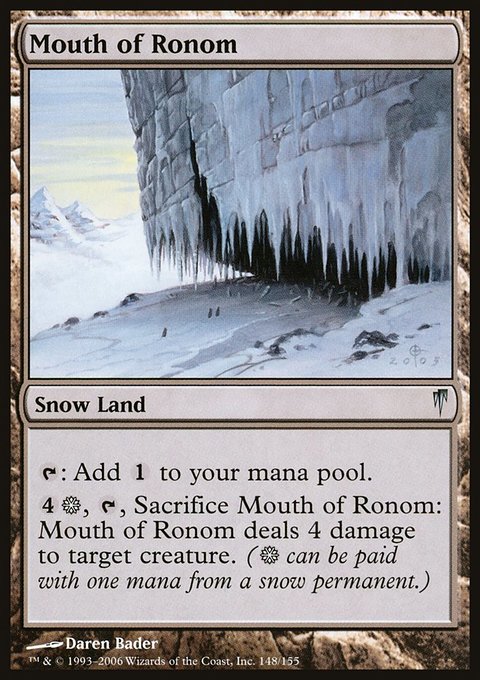 Mouth of Ronom, Coldsnap #148, Magic: The Gathering card