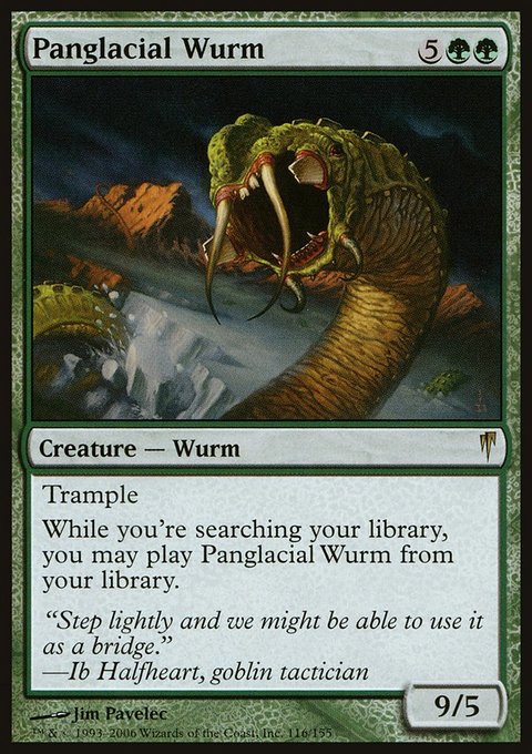 Panglacial Wurm, Coldsnap #116, Magic: The Gathering card