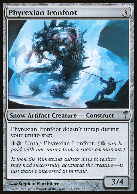 Phyrexian Ironfoot, Coldsnap #139, Magic: The Gathering card