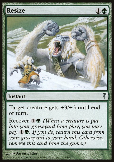 Resize, Coldsnap #117, Magic: The Gathering card