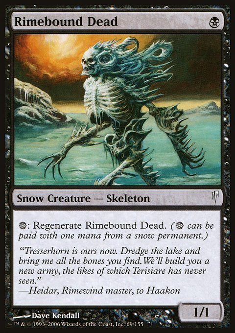 Rimebound Dead, Coldsnap #69, Magic: The Gathering card