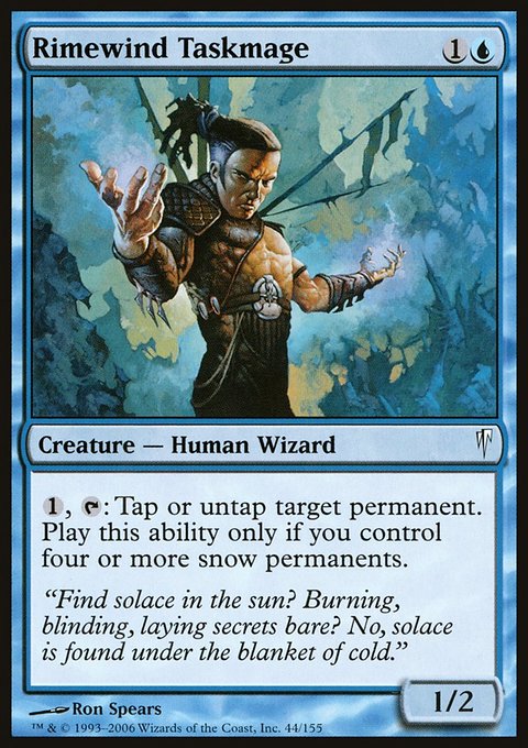 Rimewind Taskmage, Coldsnap #44, Magic: The Gathering card