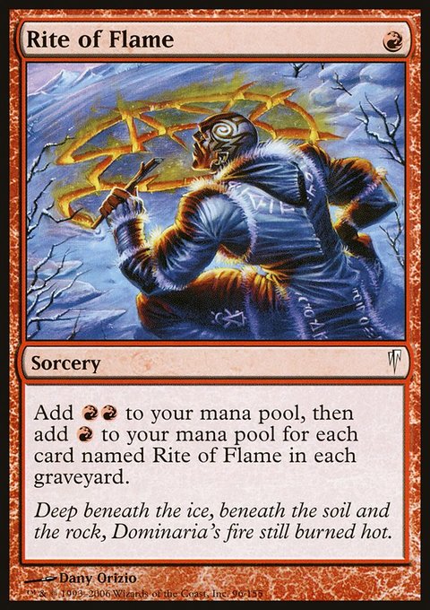 Rite of Flame, Coldsnap #96, Magic: The Gathering card