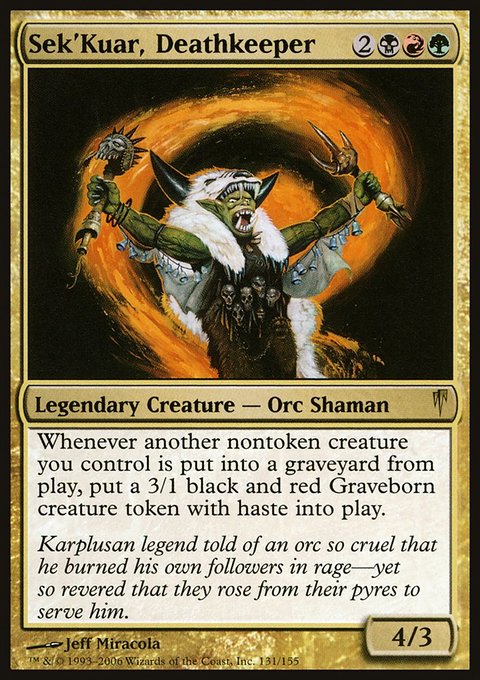 Sek'Kuar, Deathkeeper, Coldsnap #131, Magic: The Gathering card