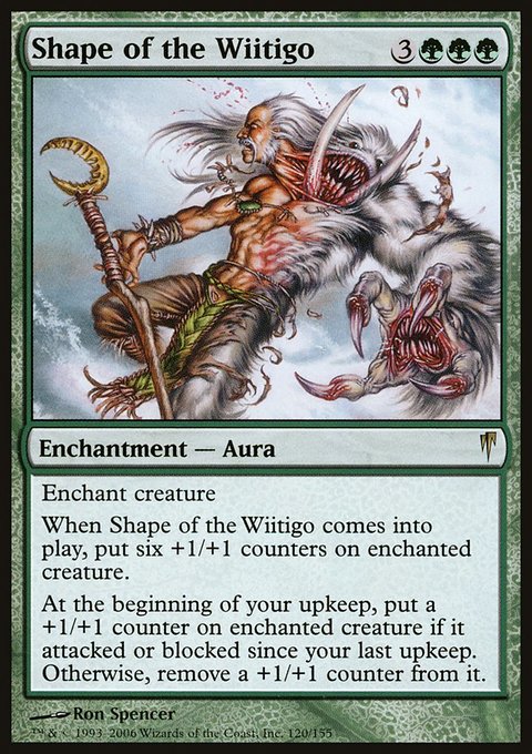 Shape of the Wiitigo, Coldsnap #120, Magic: The Gathering card