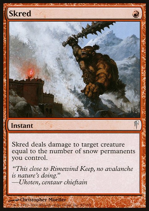 Skred, Coldsnap #97, Magic: The Gathering card