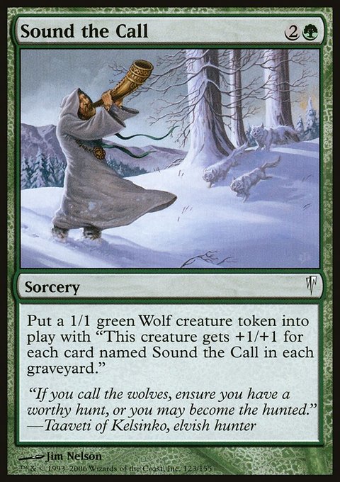 Sound the Call, Coldsnap #123, Magic: The Gathering card
