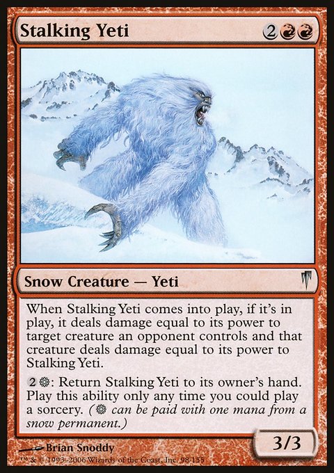 Stalking Yeti, Coldsnap #98, Magic: The Gathering card