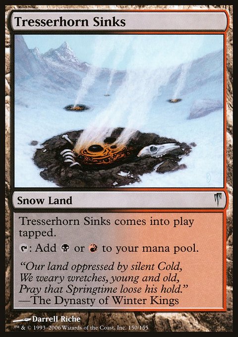 Tresserhorn Sinks, Coldsnap #150, Magic: The Gathering card