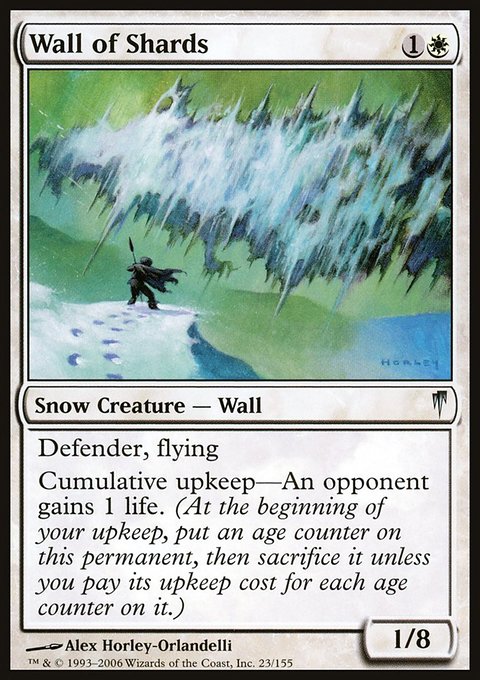 Wall of Shards, Coldsnap #23, Magic: The Gathering card