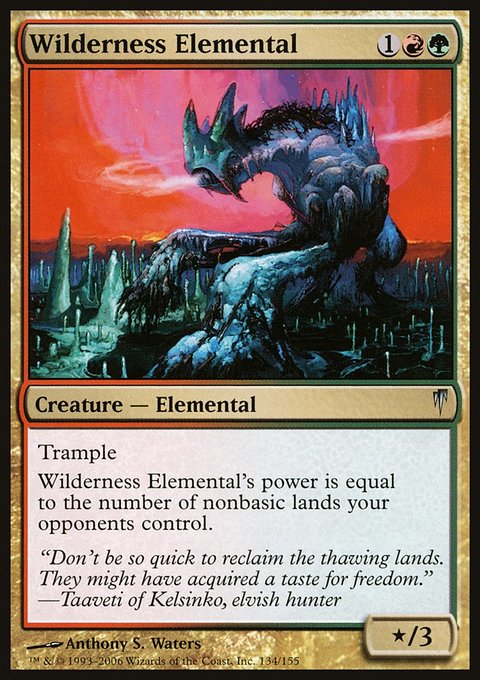 Wilderness Elemental, Coldsnap #134, Magic: The Gathering card