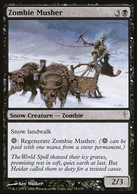 Zombie Musher, Coldsnap #75, Magic: The Gathering card