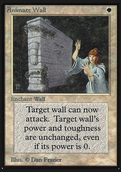 Animate Wall, Collectors' Edition #1, Magic: The Gathering card
