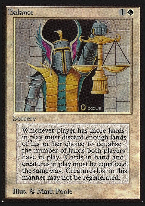 Balance, Collectors' Edition #3, Magic: The Gathering card