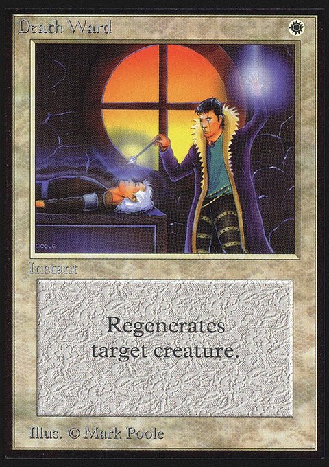 Death Ward, Collectors' Edition #18, Magic: The Gathering card