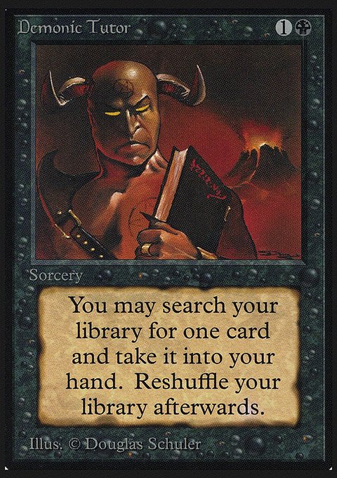 Demonic Tutor, Collectors' Edition #105, Magic: The Gathering card