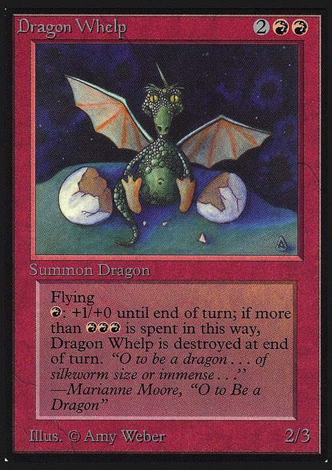 Dragon Whelp, Collectors' Edition #142, Magic: The Gathering card