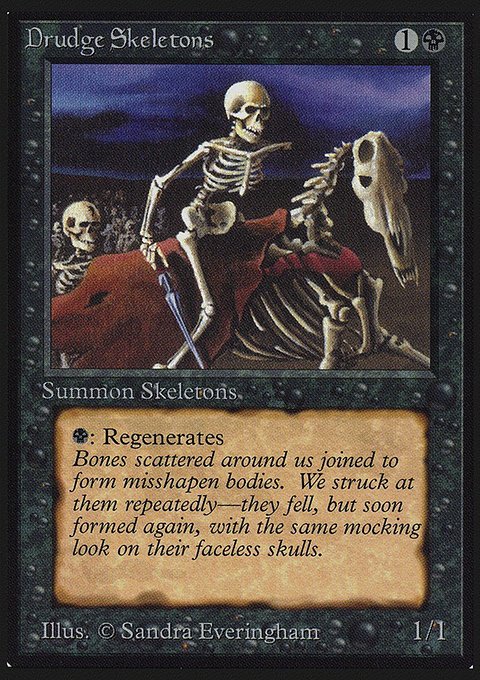 Drudge Skeletons, Collectors' Edition #107, Magic: The Gathering card