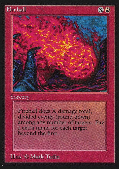 Fireball, Collectors' Edition #150, Magic: The Gathering card