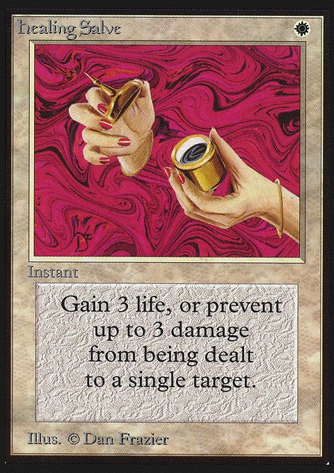 Healing Salve, Collectors' Edition #23, Magic: The Gathering card