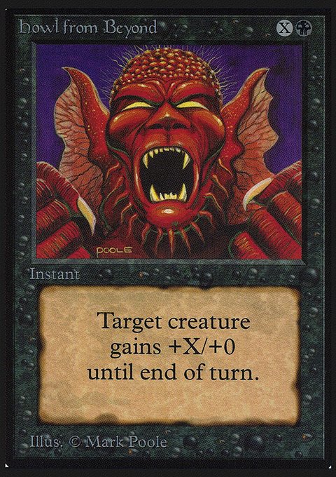 Howl from Beyond, Collectors' Edition #112, Magic: The Gathering card