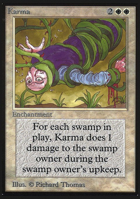 Karma, Collectors' Edition #27, Magic: The Gathering card