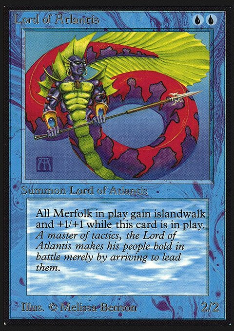 Lord of Atlantis, Collectors' Edition #63, Magic: The Gathering card