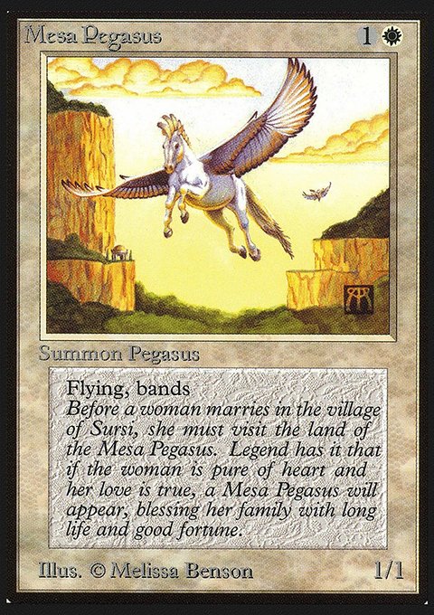 Mesa Pegasus, Collectors' Edition #29, Magic: The Gathering card