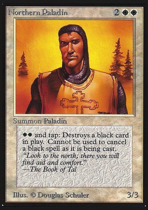 Northern Paladin, Collectors' Edition #30, Magic: The Gathering card