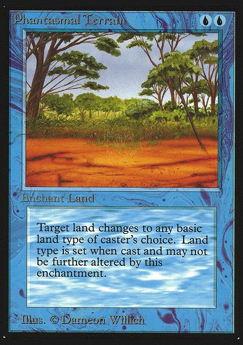 Phantasmal Terrain, Collectors' Edition #69, Magic: The Gathering card