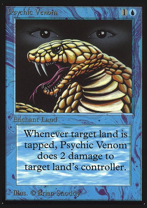 Psychic Venom, Collectors' Edition #76, Magic: The Gathering card