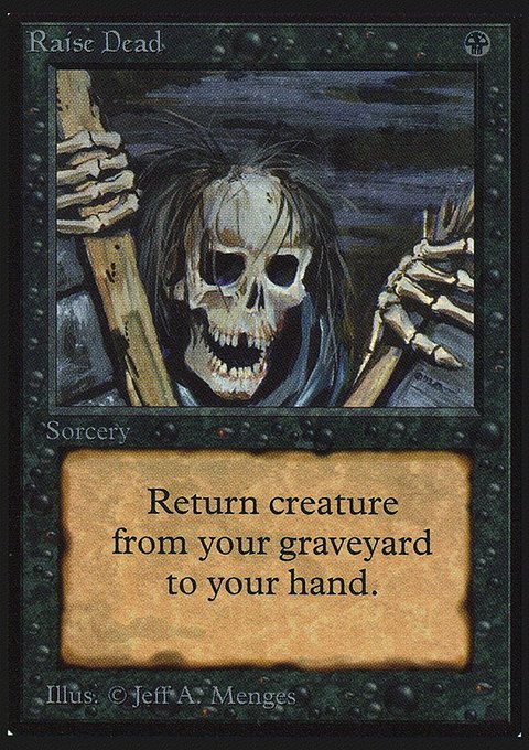 Raise Dead, Collectors' Edition #123, Magic: The Gathering card