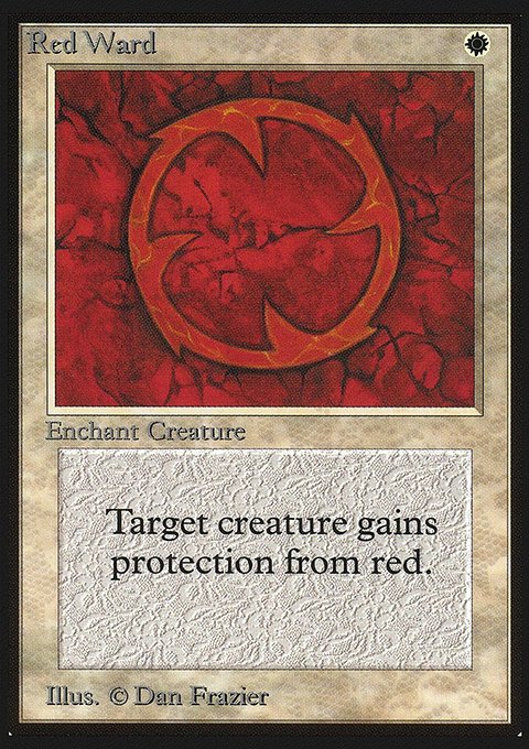 Red Ward, Collectors' Edition #34, Magic: The Gathering card